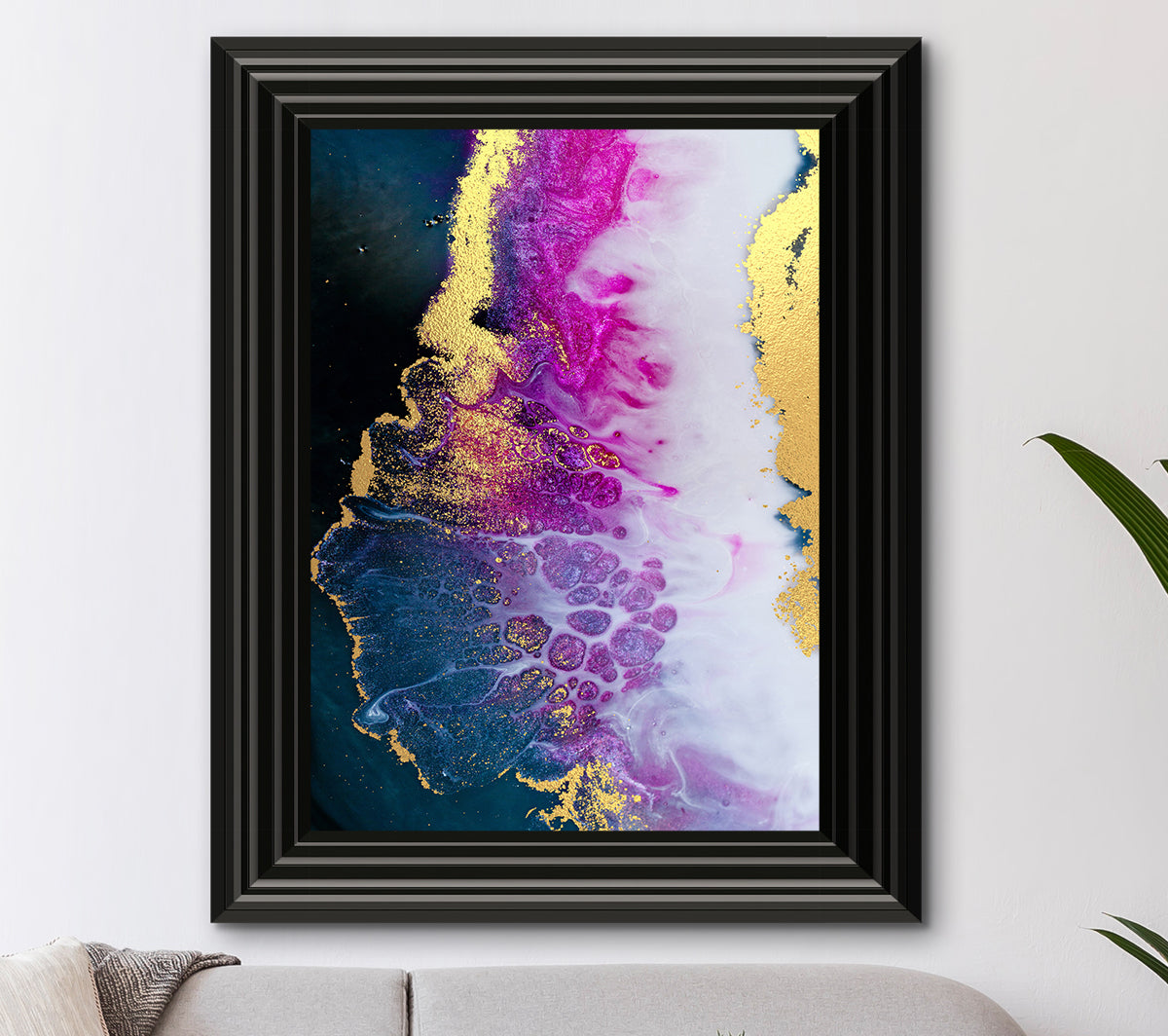 12x16 Paint Pour Canvas Fluid Art Painting Flow Art Abstract Wall Art Home  Decor UNFRAMED 