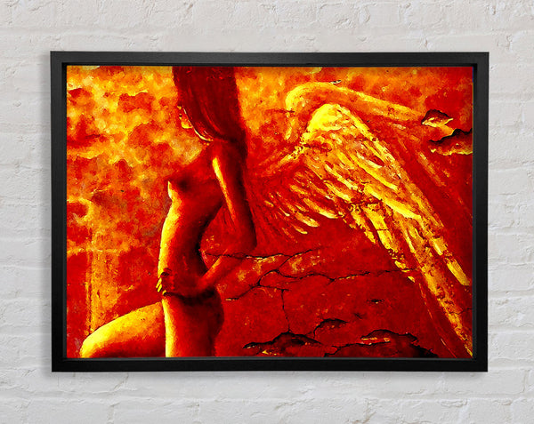 Orange Angel Wings