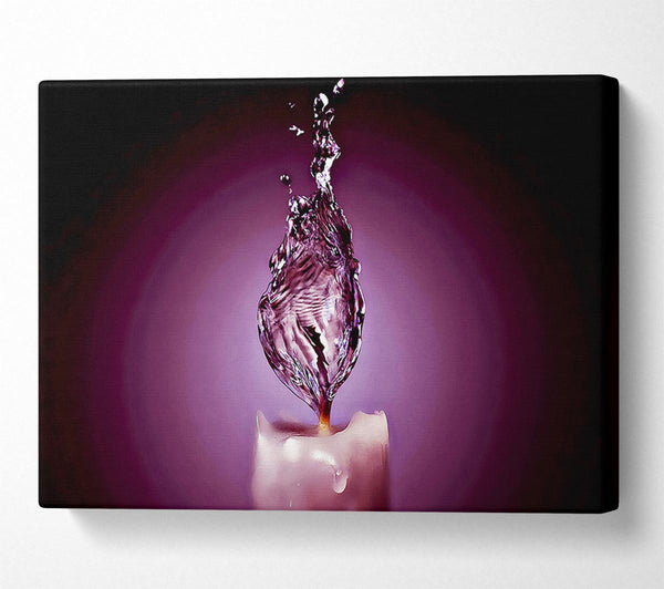 Purple Water Candle