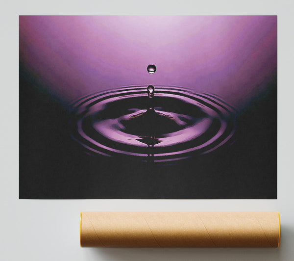 Purple Water Droplet