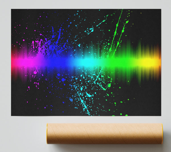 Rainbow Color Splatter