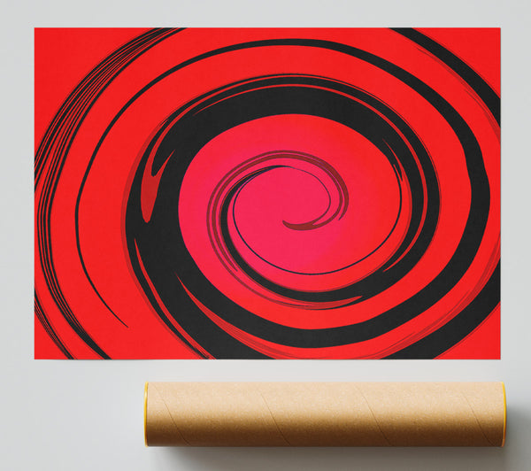 Red Liquid Swirl