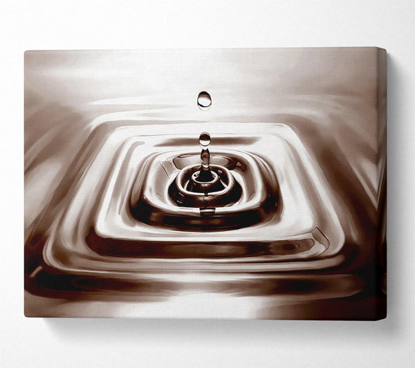 Square Water Droplet Brown