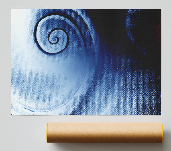 Steel Blue Swirl