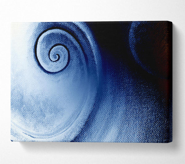 Steel Blue Swirl