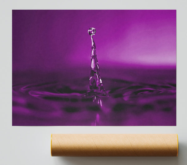 Water Drop Attention Purple