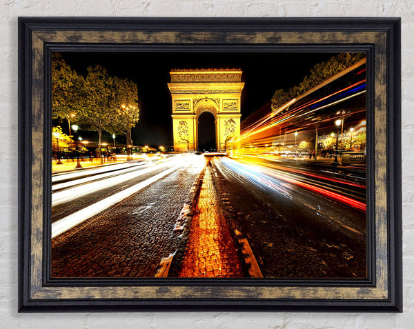 Arc De Triomphe At Night