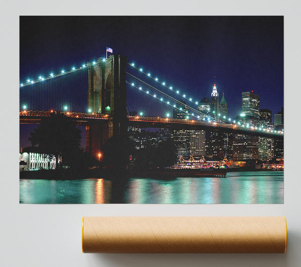 Brooklyn Bridge Nyc Blue Nights