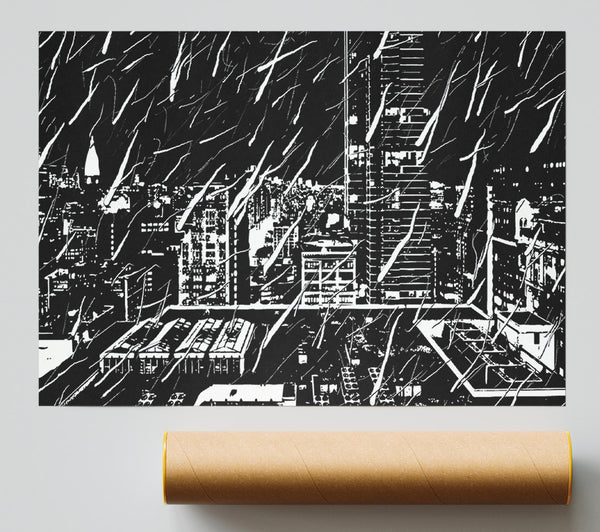 City Illustration B N W