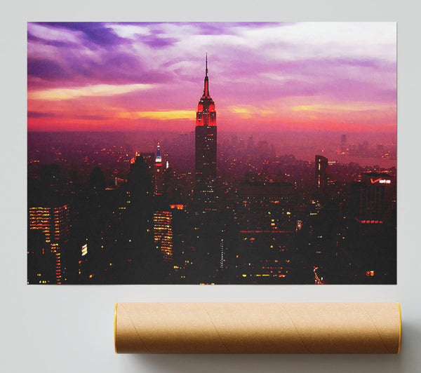 Empire State Building Evening Glow