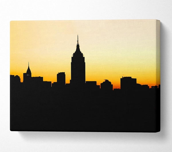 Empire State Building In Golden Sunlight