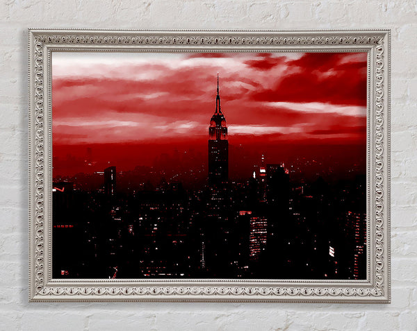 Empire State Building Red Glow