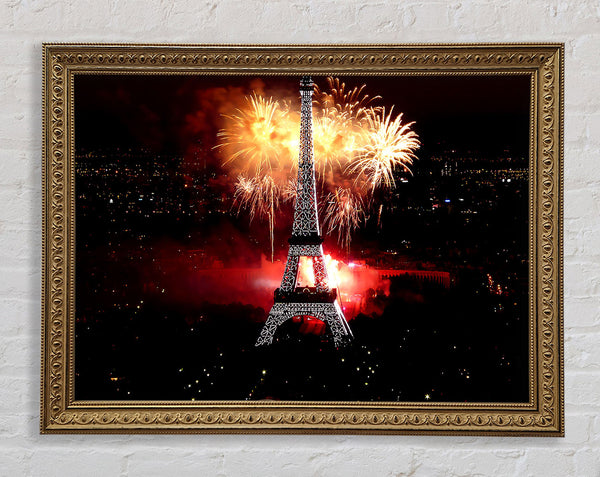 Fireworks Eiffel Tower