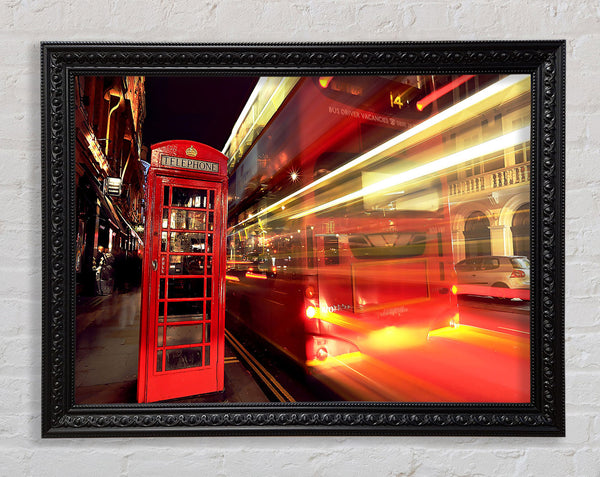 London Red Night Bus Blur