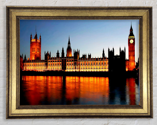 London Houses Of Parliament Reflections