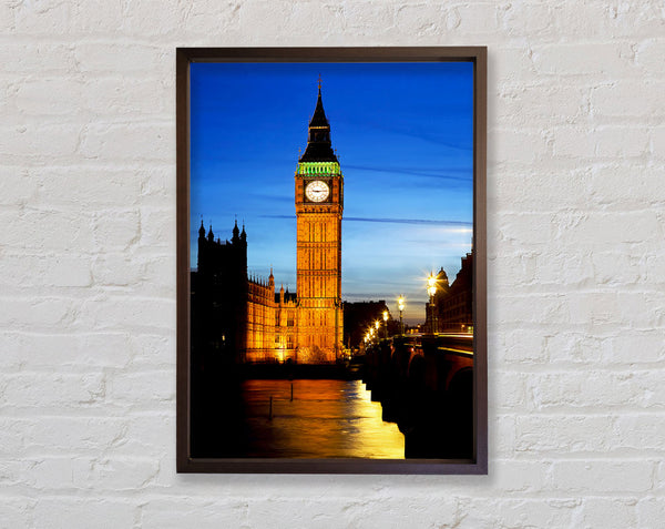 London Thames Reflection Of Big Ben