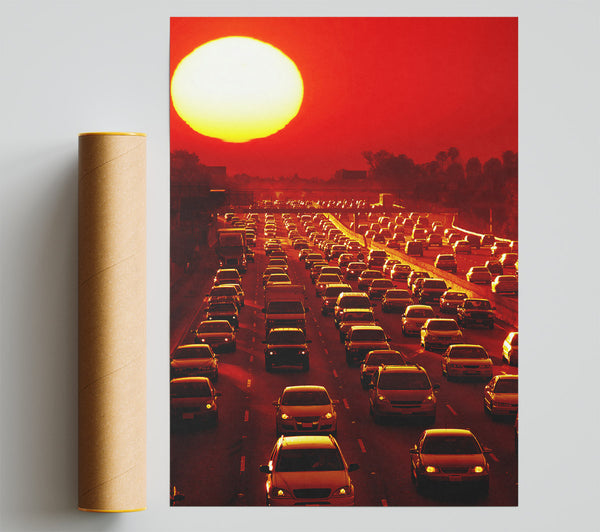 Los Angeles Highway Sun Blaze