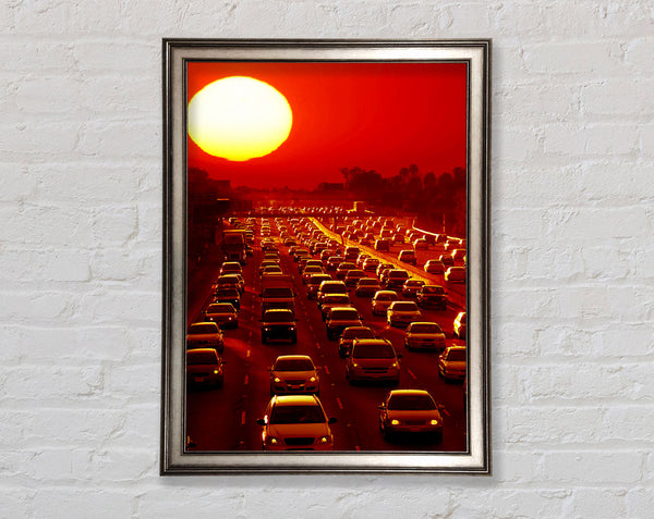 Los Angeles Highway Sun Blaze