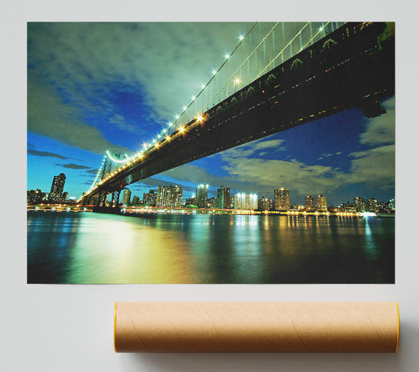 New York Brooklyn Bridge From Below