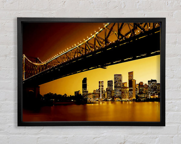 New York City View From Under Brooklyn Bridge