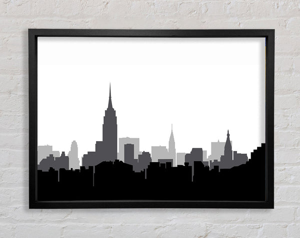 New York Silhouette B n W