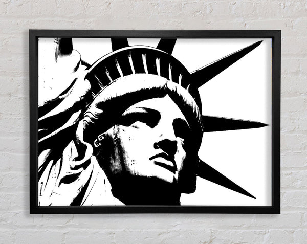 New York The Statue Of Liberty B n W