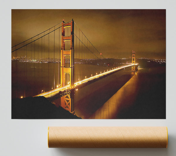 San Francisco Bridge Golden Mist