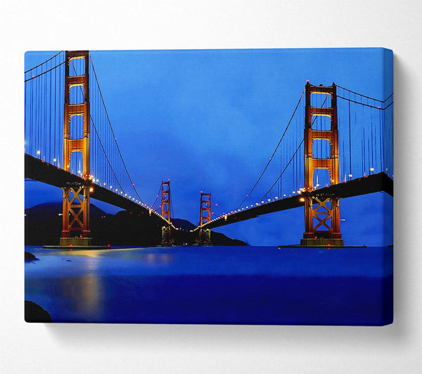 San Francisco Bridge Twins Blue Hue