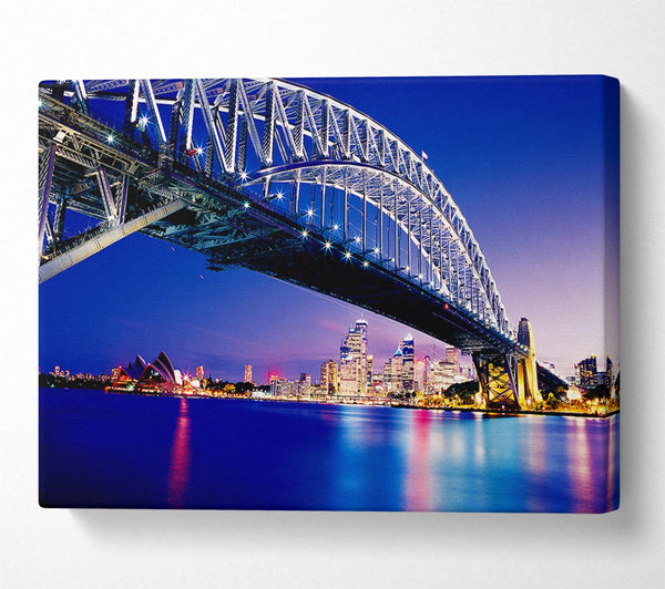 Sydney Harbour Bridge Blue Night