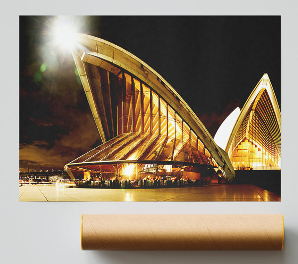 Sydney Opera House Golden Glow