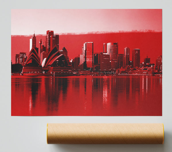 Sydney Opera House Red