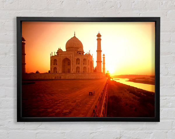 The Taj Mahal At Sunset India