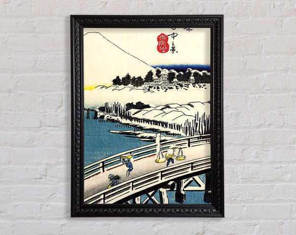 Hiroshige A Bridge In The Snow