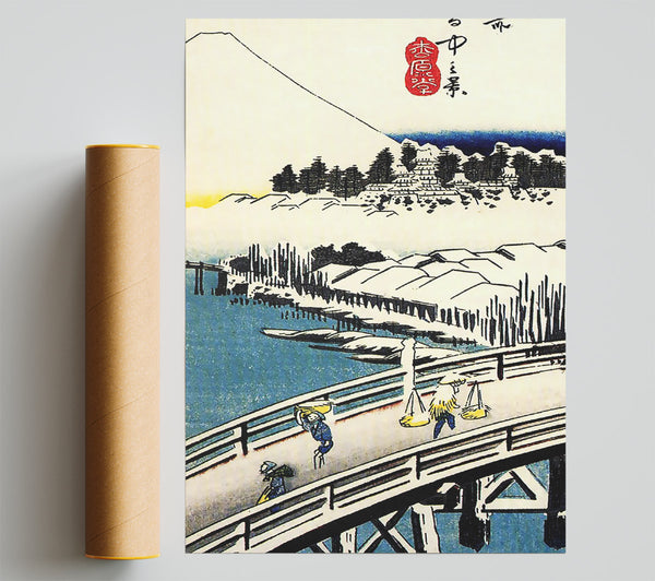 Hiroshige A Bridge In The Snow