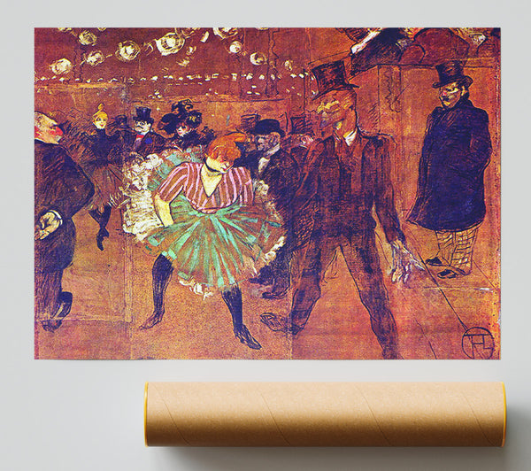 Toulouse Lautrec Ball At Moulin-Rouge