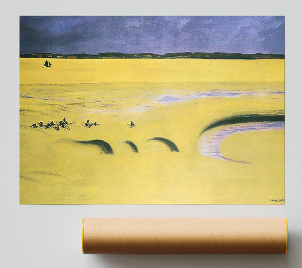 Felix Vallotton Beach At Low Tide