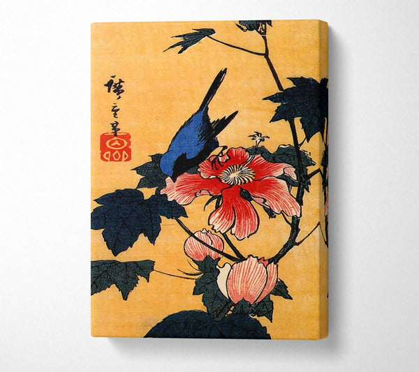 Hiroshige Bird On A Hibiscus Flower