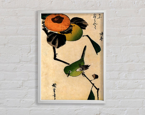 Hiroshige Bird On A Persimmon Tree