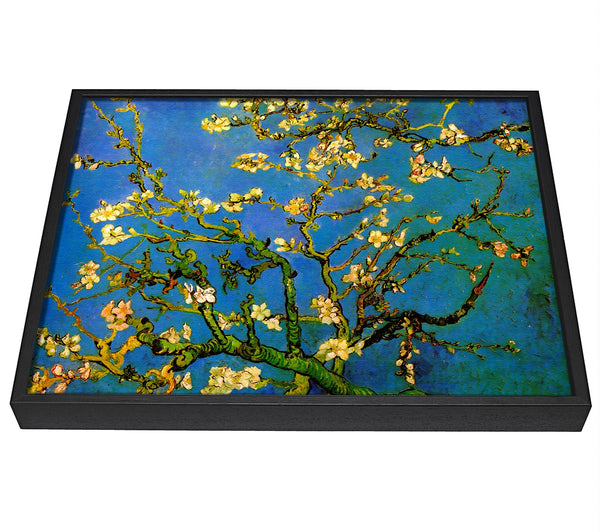 A picture of a Van Gogh Blossoming Almond Tree framed canvas print sold by Wallart-Direct.co.uk