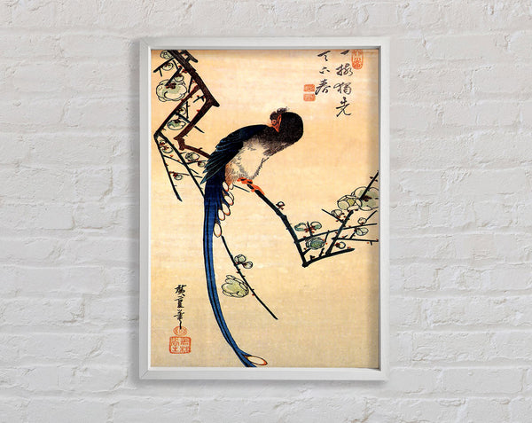 Hiroshige Blue Bird On A Plumtree