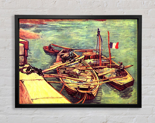 Van Gogh Boats With Sand