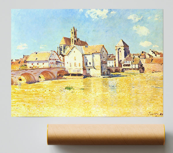 Sisley Bridge Of Moret In Morning Sun