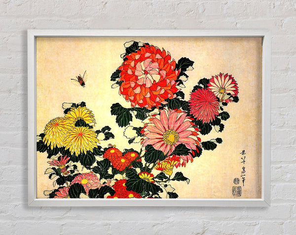 Hokusai Chrysanthemum And Bee