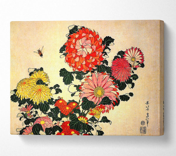 Hokusai Chrysanthemum And Bee