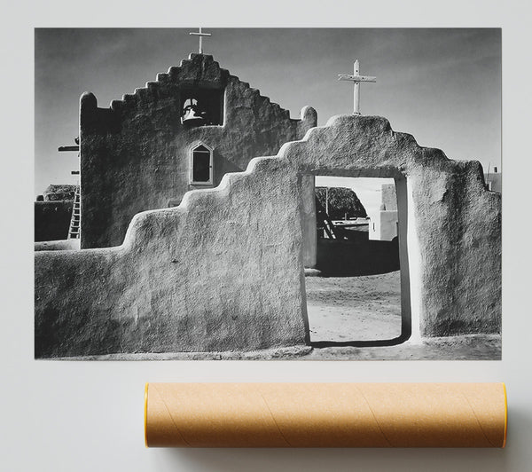 Ansel Adams Church In Taos Pueblo New Mexico 2