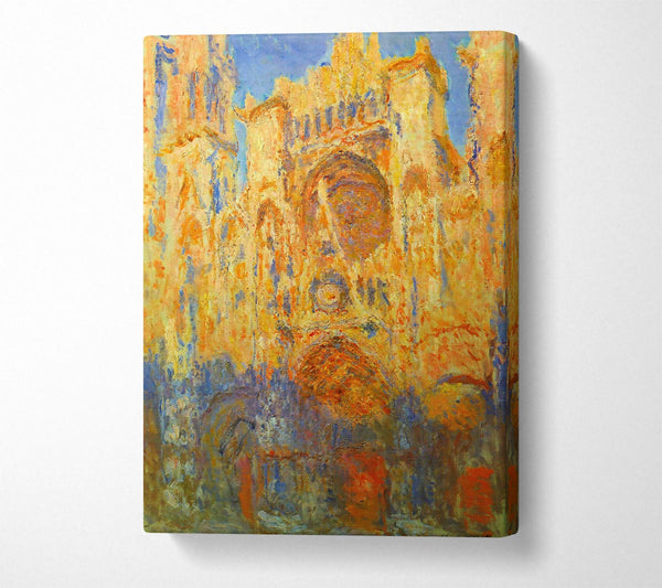 Claude Monet Rouen Cathedral Facade At Sunset