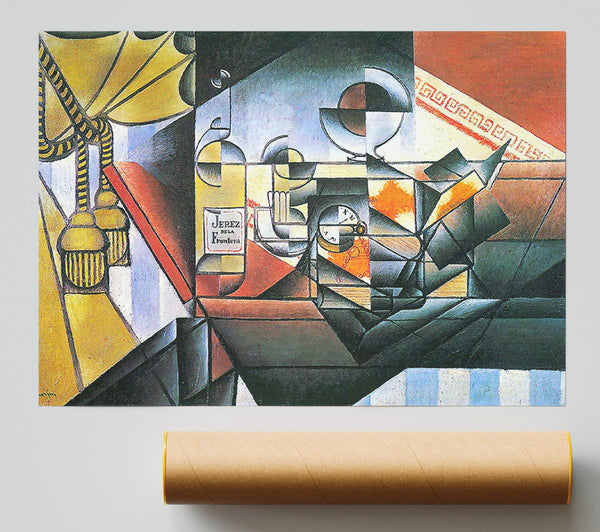 Juan Gris Clock And Bottle Jerez De La Frontera