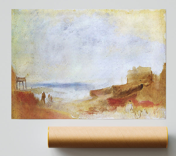 Joseph Mallord Turner Coastal Scene With Buildings