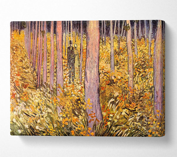 Van Gogh Couple Walk In The Woods