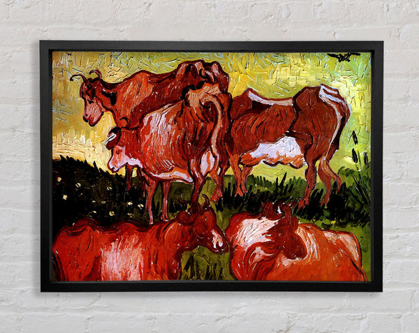 Van Gogh Cows After Jordaens